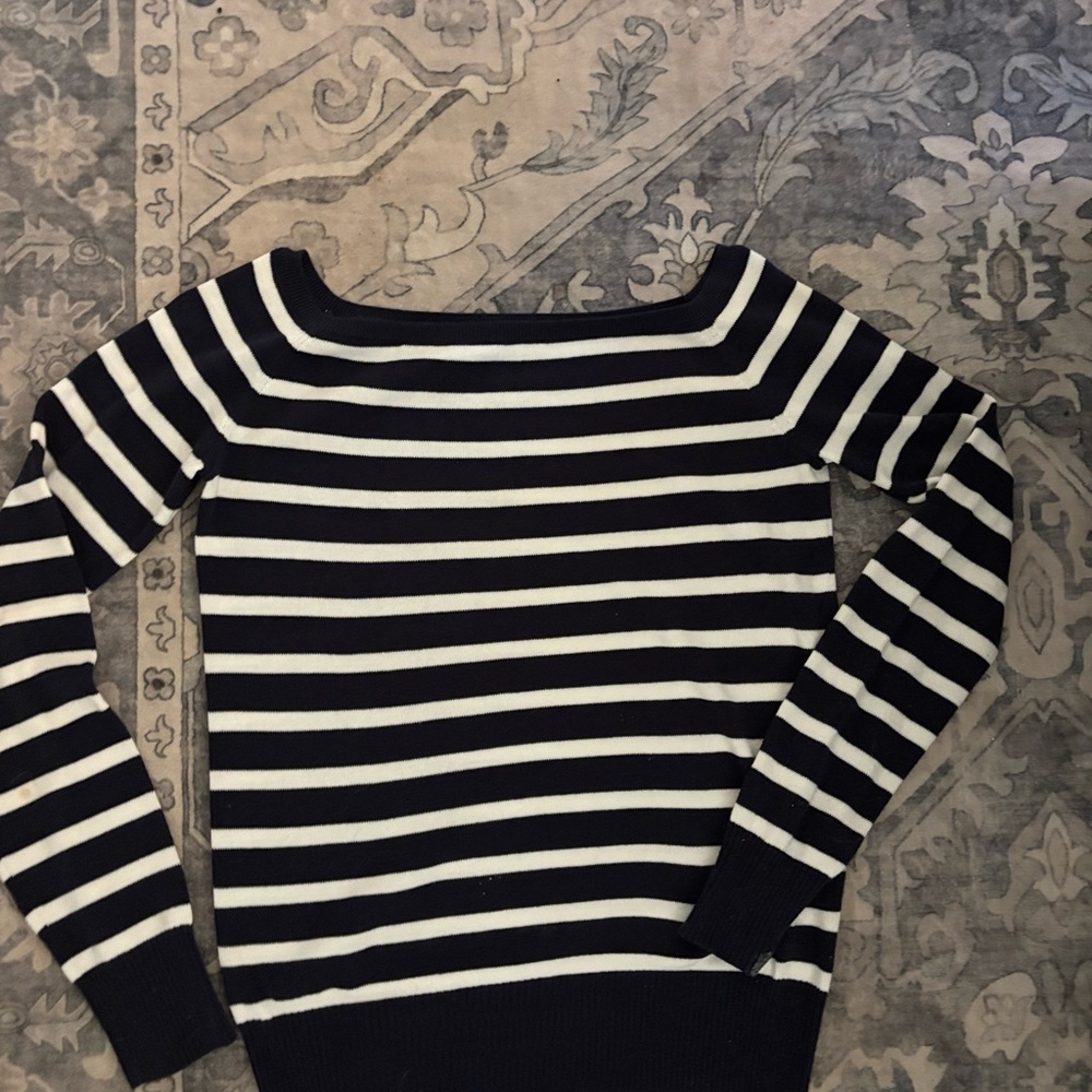 Striped Black and White brandy Melville Sweater